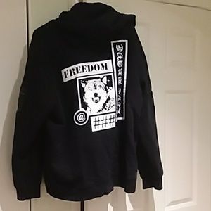 Black Zip Up Sweater